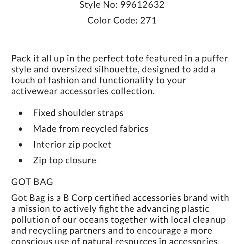 Free People Puffer Tote (Got BAg) Yellow Sea Salt - Picture 5 of 8